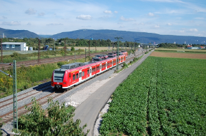 S-Bahnen zwischen Heidelberg und Mannheim